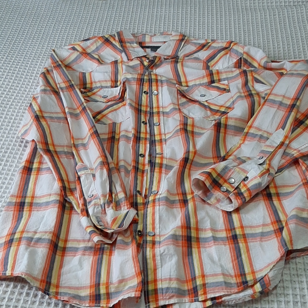 Long sleeve button down.